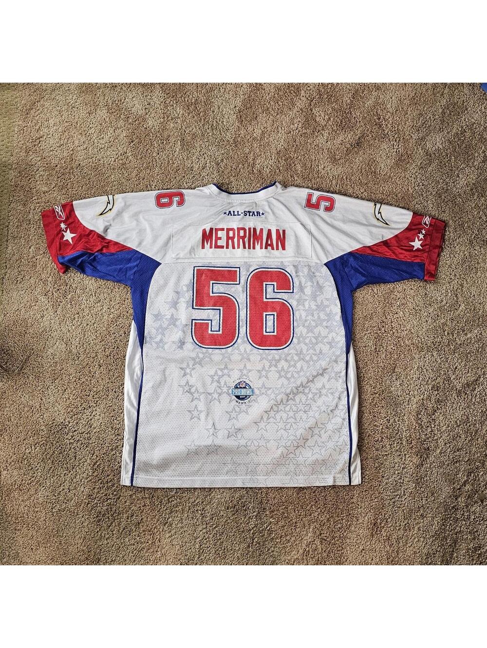 Reebok 2007 NFL Pro Bowl San Diego Chargers #56 Merriman XL